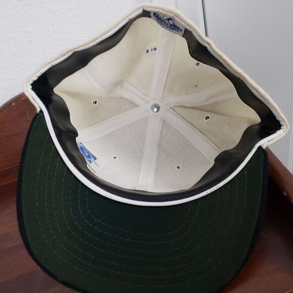 VINTAGE‎ USA Baseball Hat Cap Fitted 6 7/8 White Ebbets Field Flannels USA - Picture 6 of 8